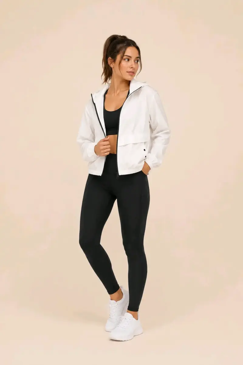 Chaqueta deportiva blanca mujer M - 1