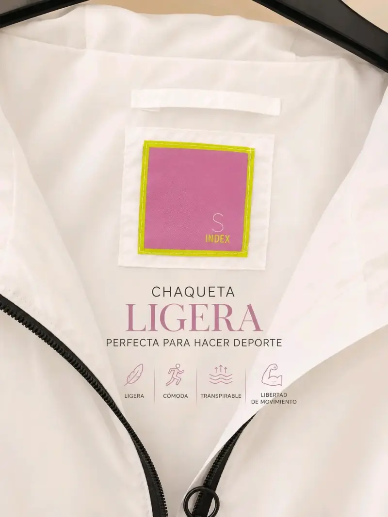 Chaqueta deportiva blanca mujer M - 4