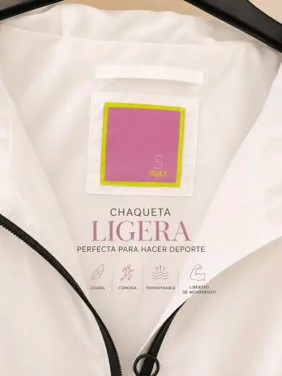 Chaqueta deportiva blanca mujer M - miniatura 4
