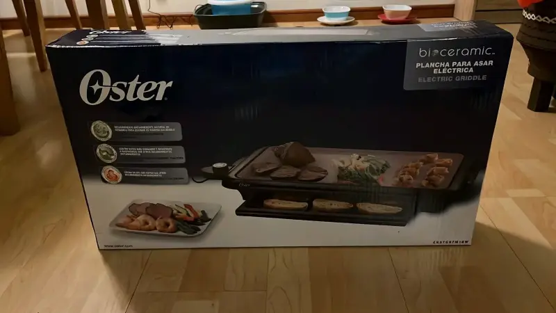 Plancha eléctrica Oster bioceramic