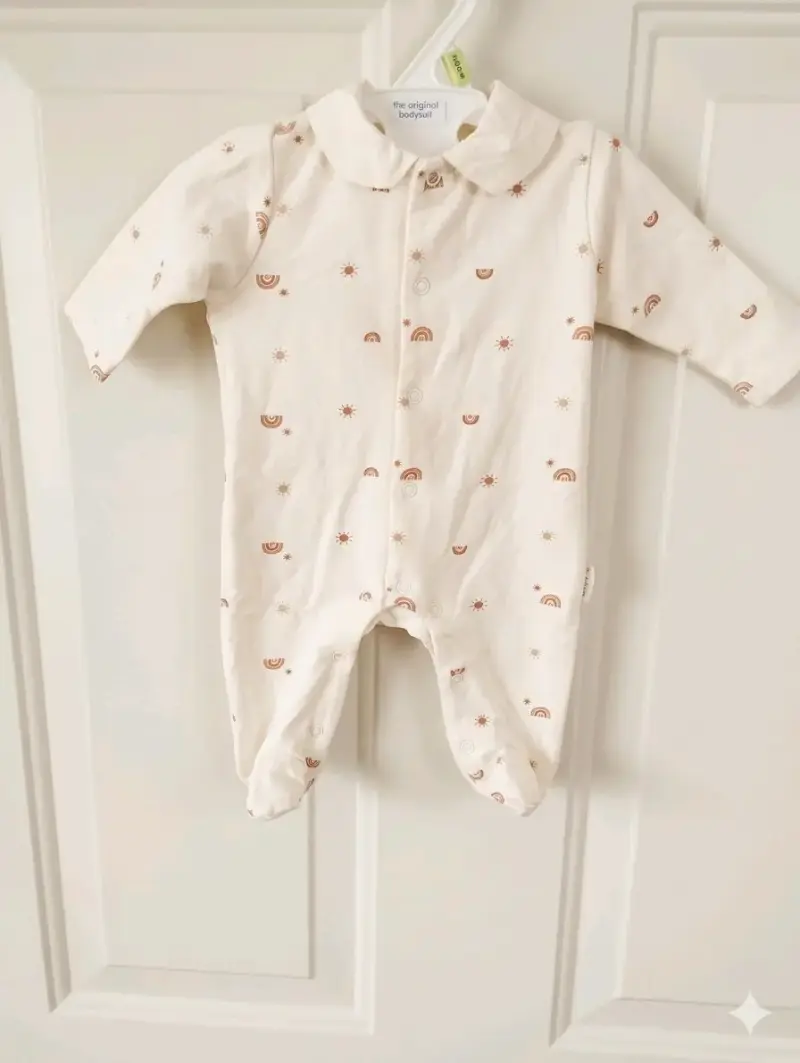 Pijama enterito bebé beige - 1