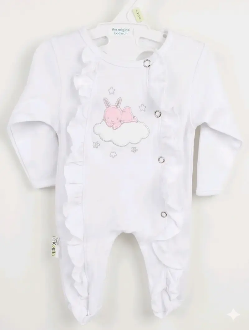 Pijama enterito bebé beige - 2