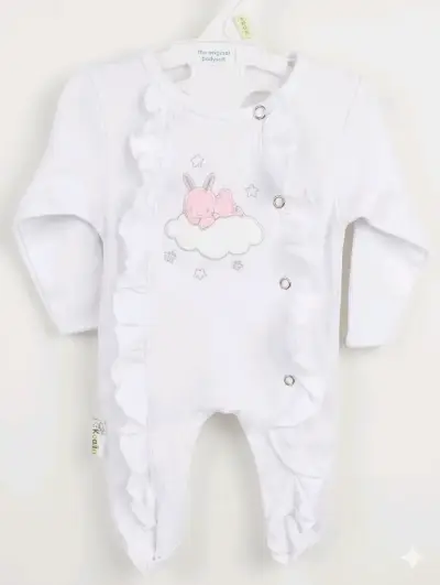Pijama enterito bebé beige - miniatura 2