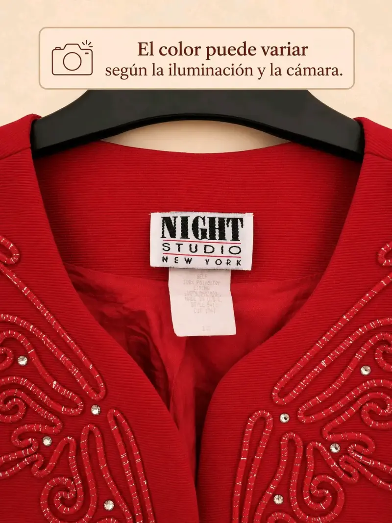 Chaqueta / Blazer roja elegante - 4