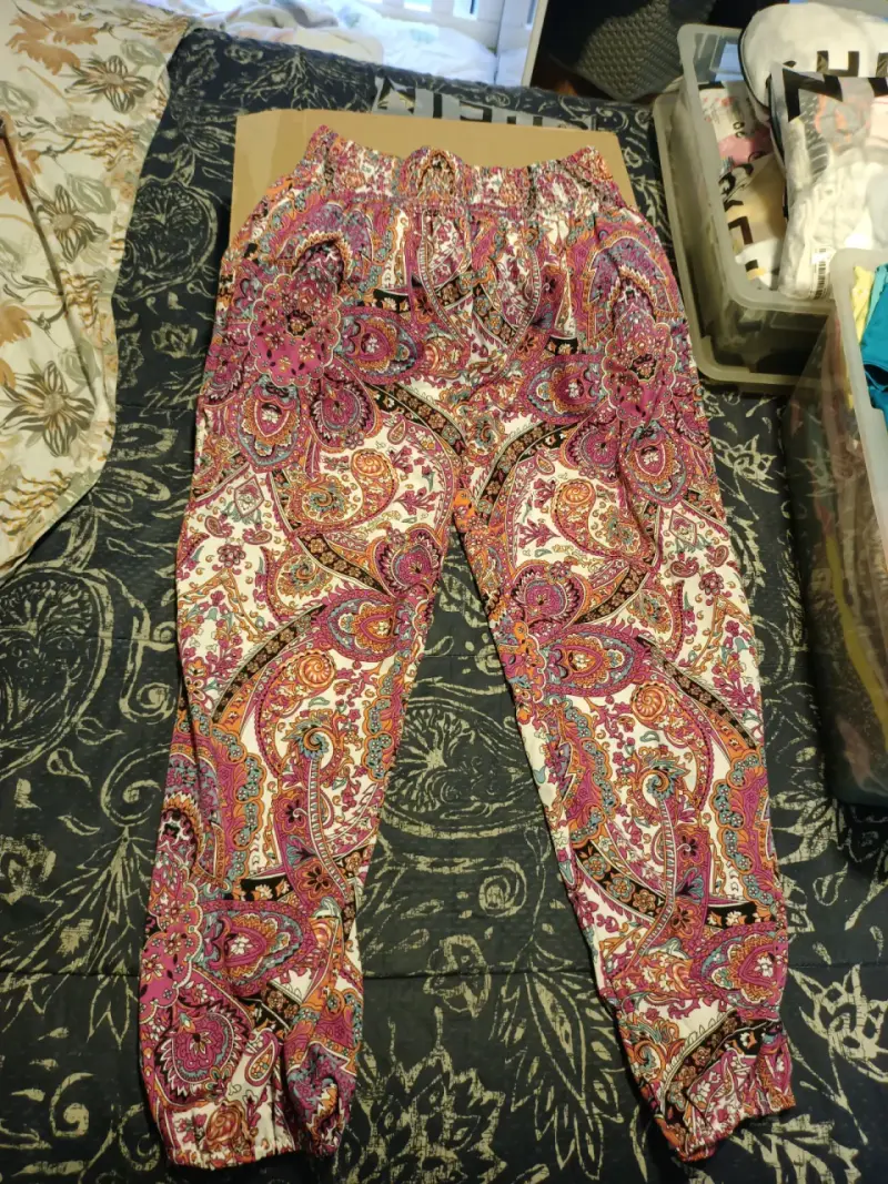 Pantalón estampado multicolor