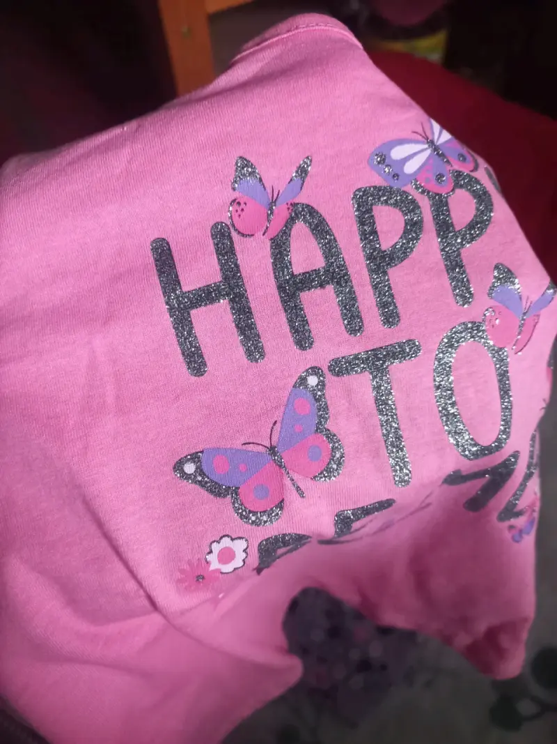 Pijama infantil rosa y floral - 2