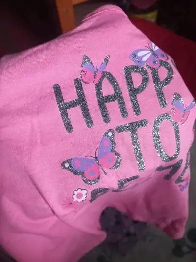 Pijama infantil rosa y floral - miniatura 2