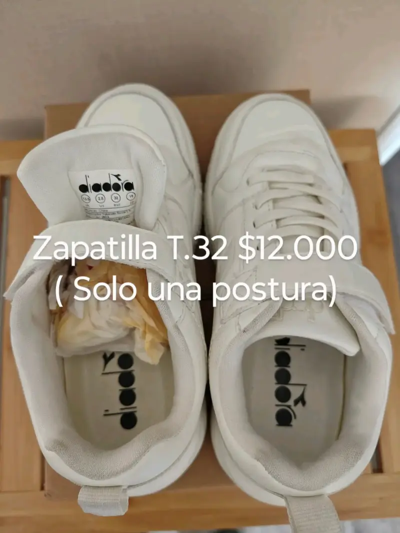 Zapatillas blancas Diadora T.32