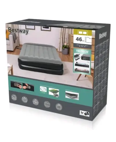 Colchón inflable eléctrico 2 plazas Bestway - miniatura 2