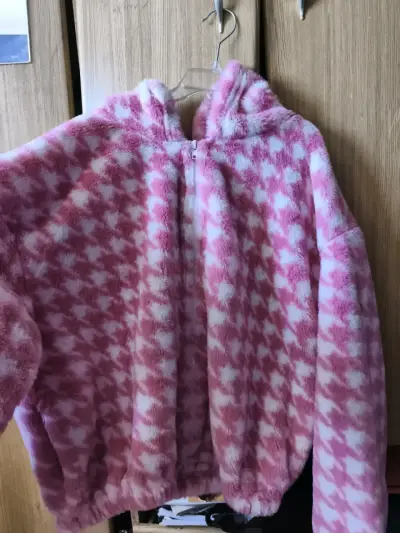 Chaqueta polar rosa y blanca - miniatura 1