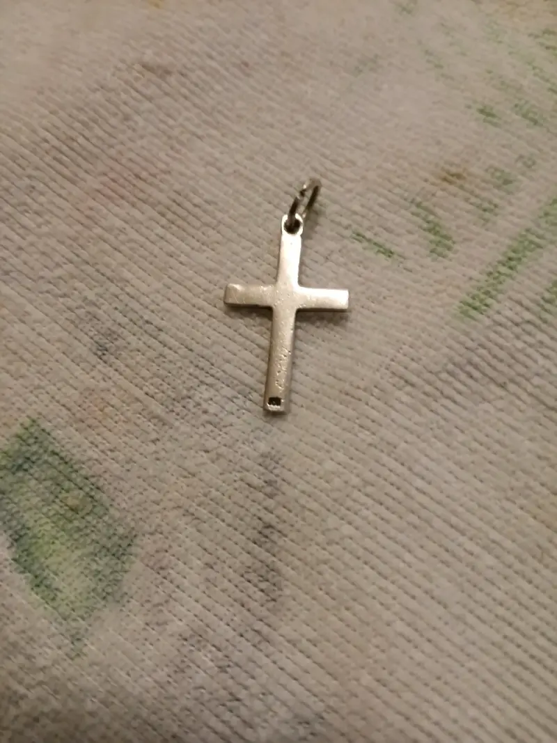 Colgante de cruz plata 925 - 2