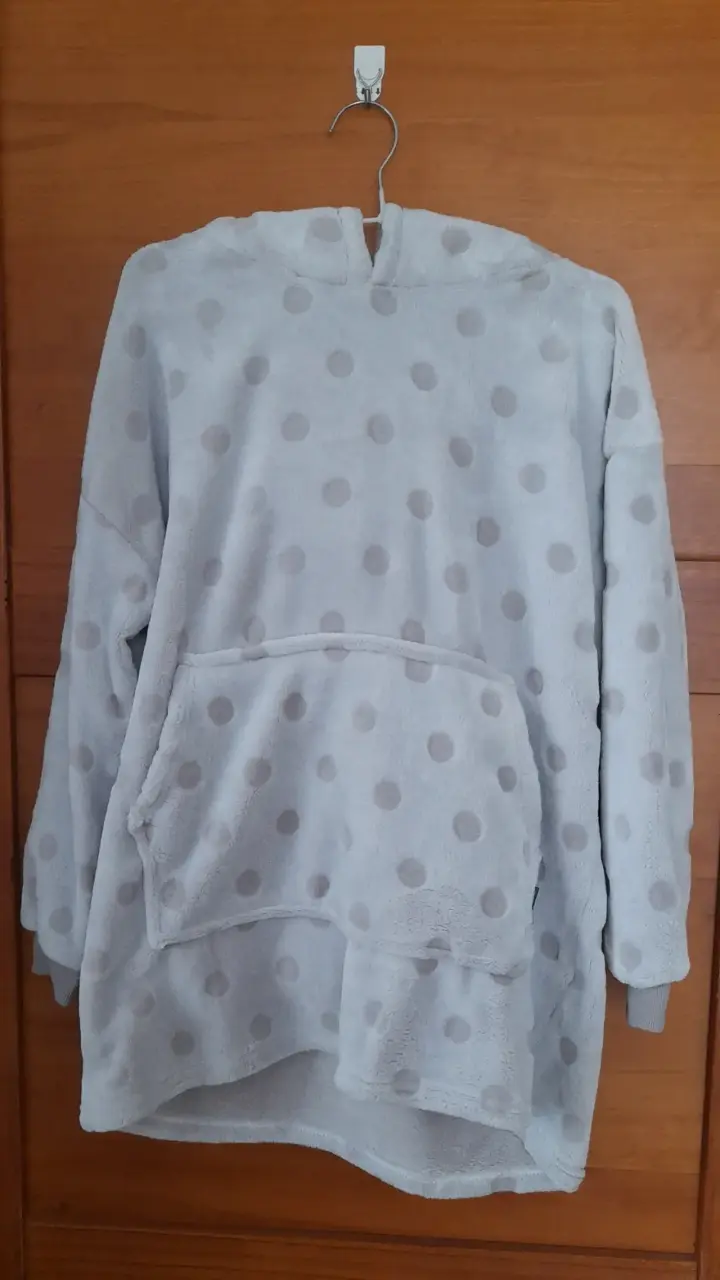 Sudadera polar de puntos gris - 2