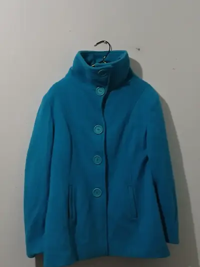 Abrigo azul turquesa - miniatura 1