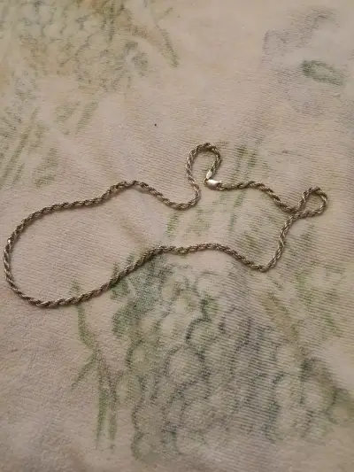 Cadena de plata trenzada - miniatura 1