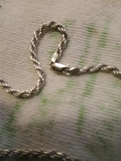 Cadena de plata trenzada - miniatura 2