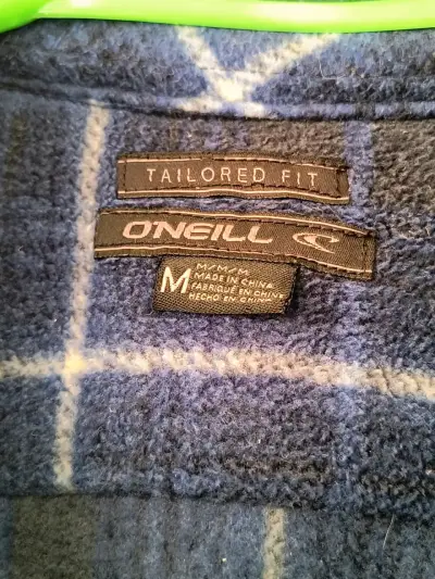 Camisa de franela azul a cuadros - miniatura 3