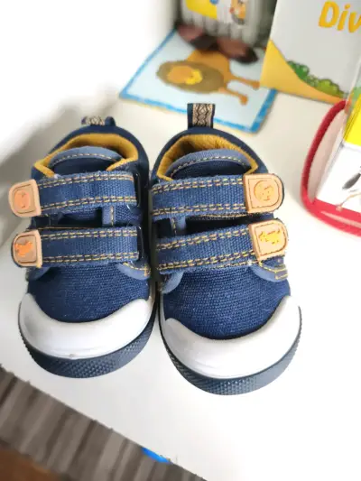 Zapatos de bebé azul marino - miniatura 1