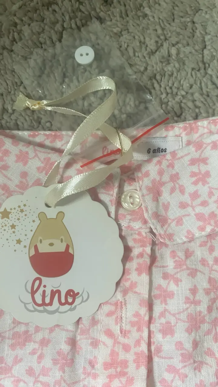 Camisa infantil rosada estampada - 6