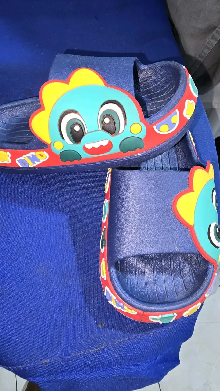 Sandalias de goma azul para niños - 2