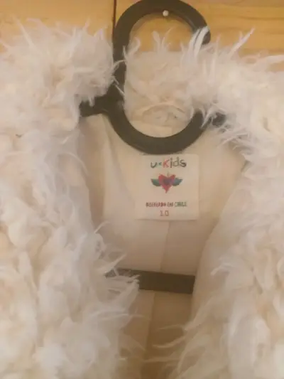 Chaqueta de peluche blanca - miniatura 2