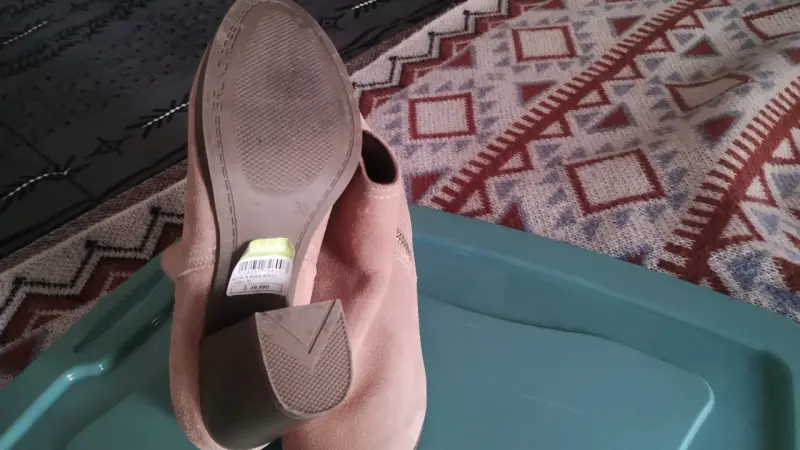 Botines de taco alto beige - 3