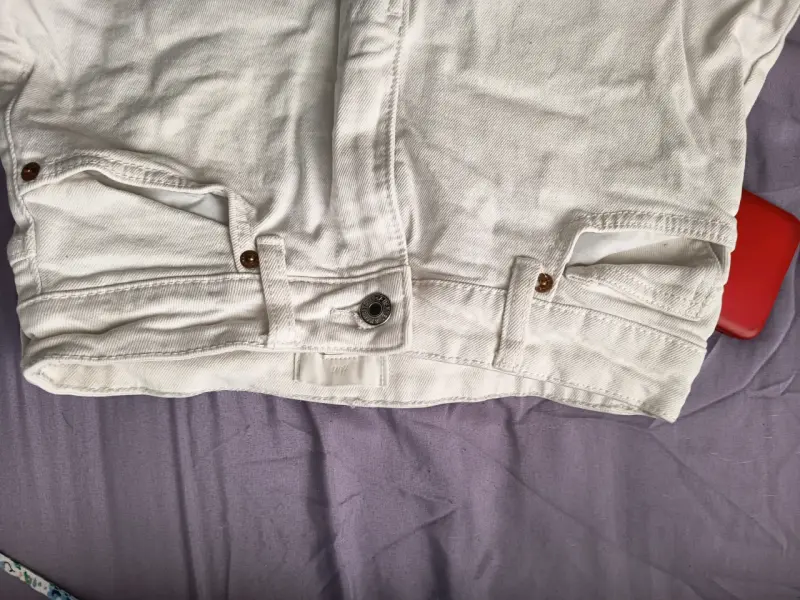 Pantalón blanco de mezclilla - 2