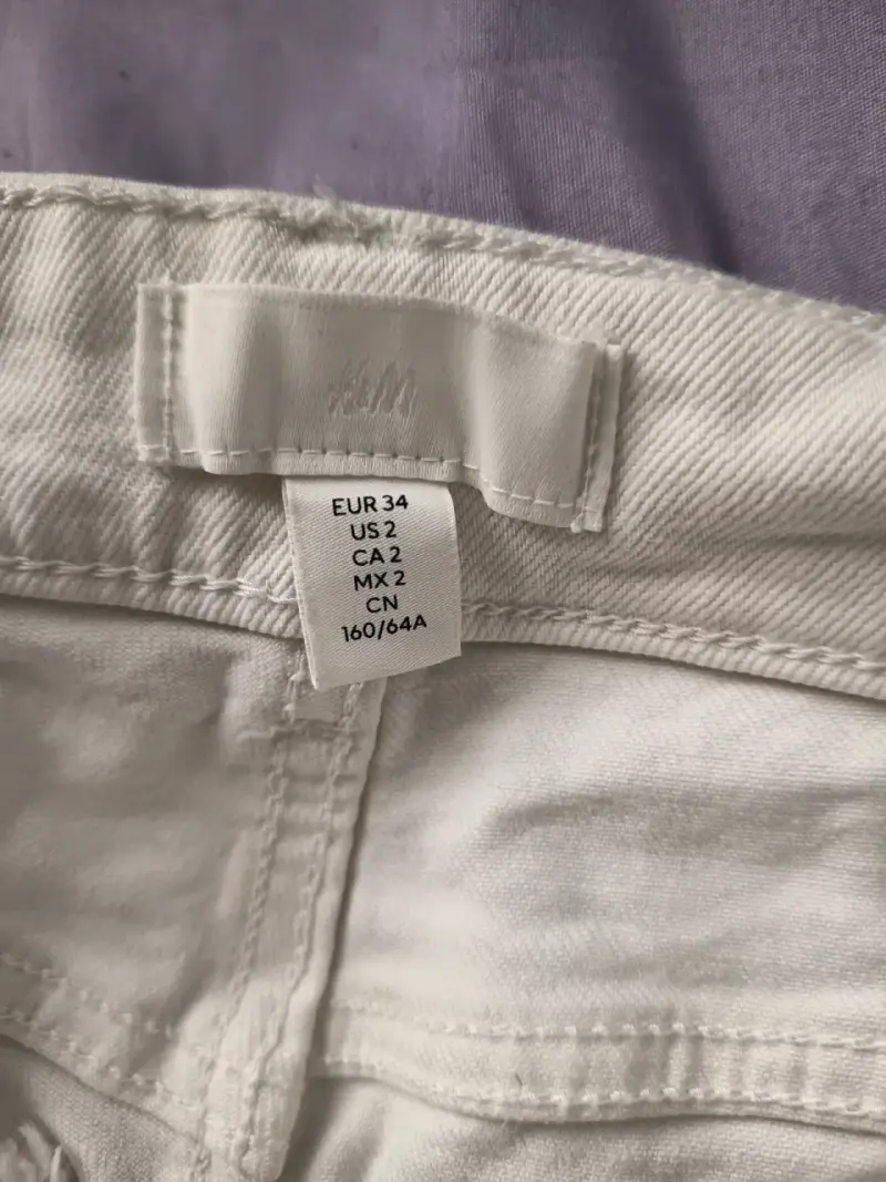 Pantalón blanco de mezclilla - 3