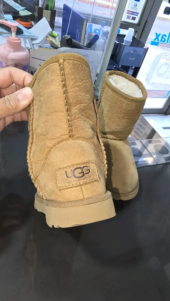 Botas de gamuza café - 3
