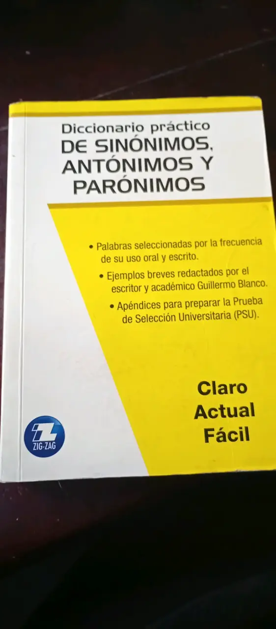 Diccionario de sinónimos Zig-Zag - 1