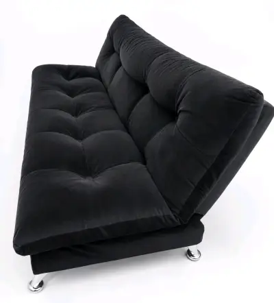 Sofá cama negro moderno - miniatura 2