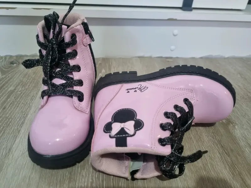 Botas rosadas infantiles Minnie talla 28 - 3