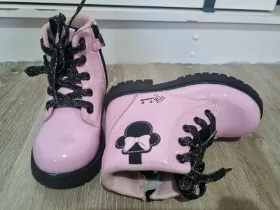 Botas rosadas infantiles Minnie talla 28 - miniatura 3