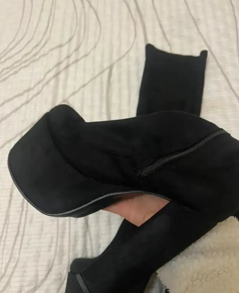 Botas altas negras con plataforma - 5