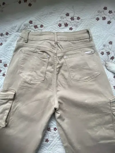 Jeans cargo beige - miniatura 6