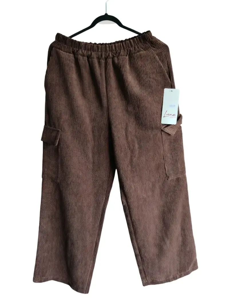 Pantalones marrones de corduroy - 2