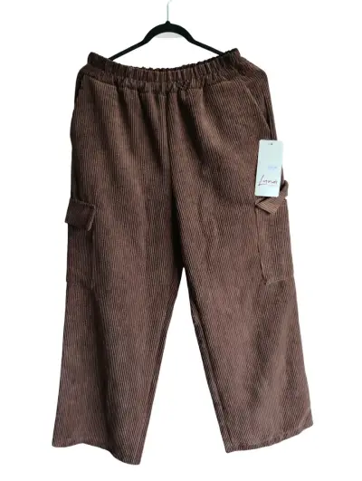 Pantalones marrones de corduroy - miniatura 2