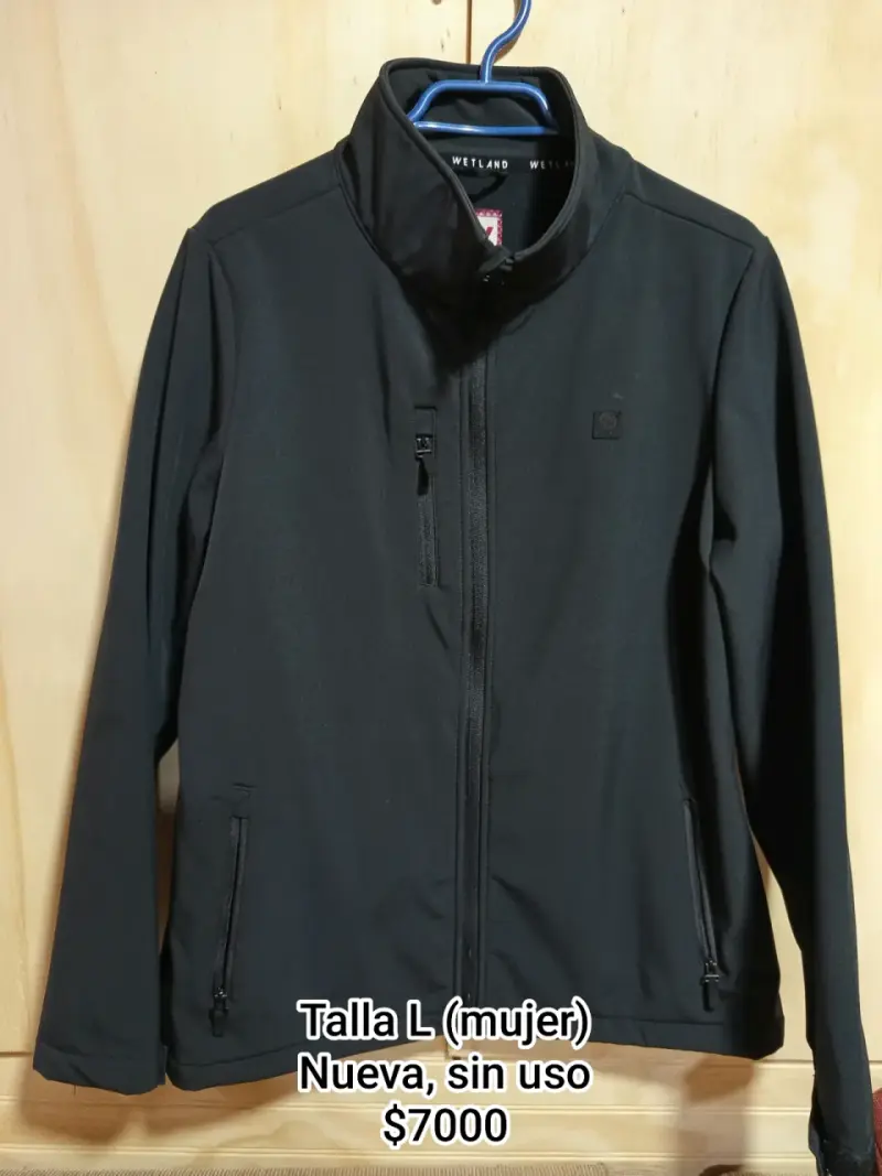 Chaqueta negra Wetland mujer