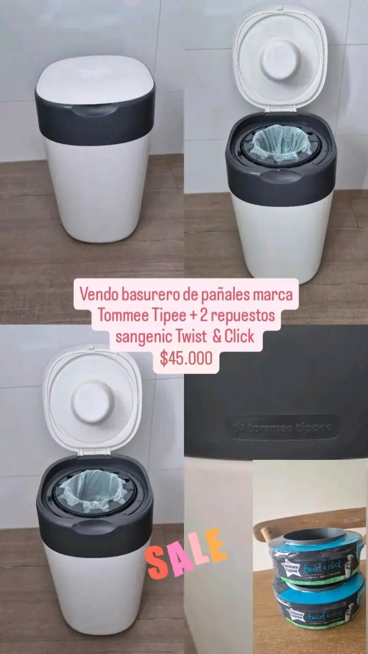 Basurero Tommee Tippee con repuestos - 1