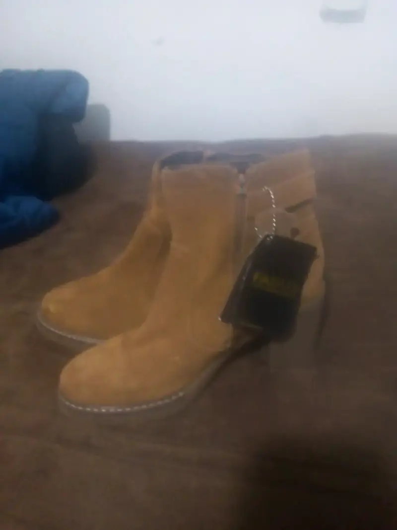 Botines de gamuza camel - 1