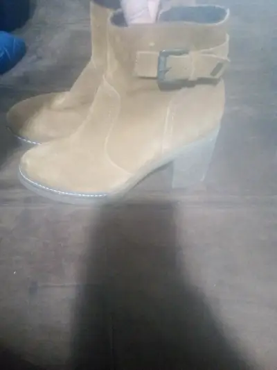 Botines de gamuza camel - miniatura 4