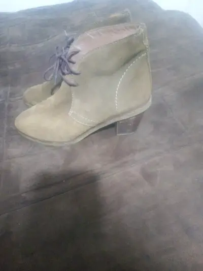 Botines de gamuza camel - miniatura 2
