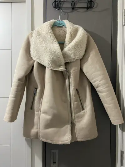 Gamulán beige con forro de lana - miniatura 1