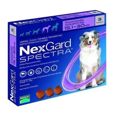NexGard Spectra para perros 15-30kg x 3 comprimido - miniatura 1