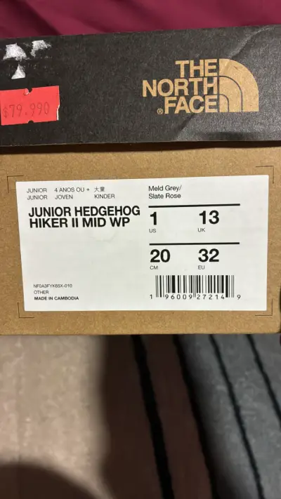 Zapatillas The North Face rosado  y grises - miniatura 2