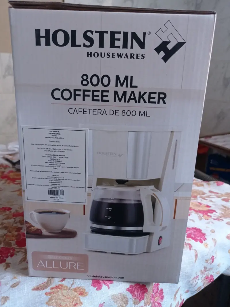 Cafetera Holstein 800 ml nueva - 2
