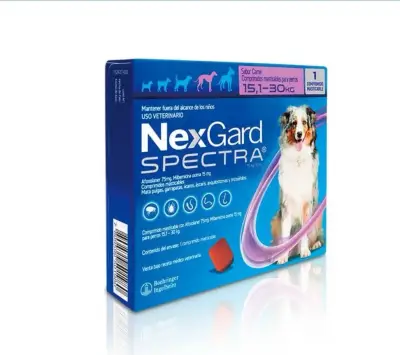 NexGard Spectra 15 a 30 kg x 1 comprimido - miniatura 1
