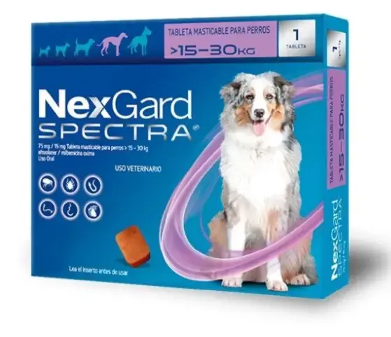 NexGard Spectra 15 a 30 kg x 1 comprimido - 2