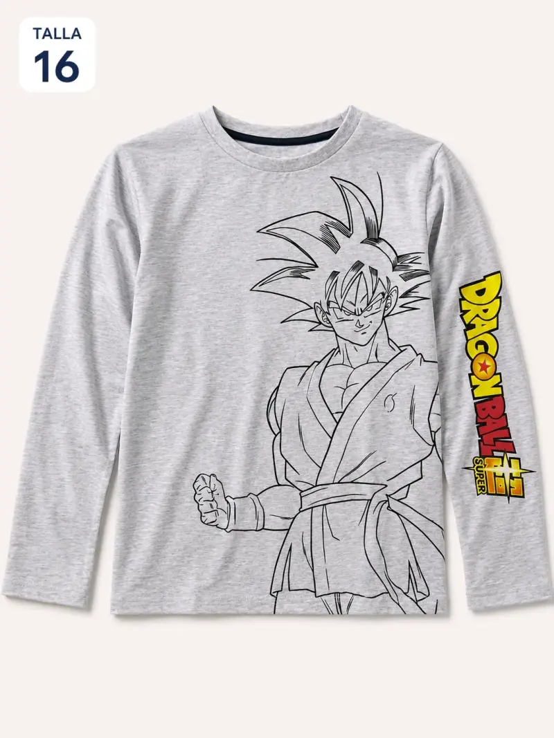 Polera gris Dragon Ball Super