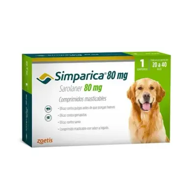 Simparica 20 a 40 kg  x 1 comprimido - miniatura 1