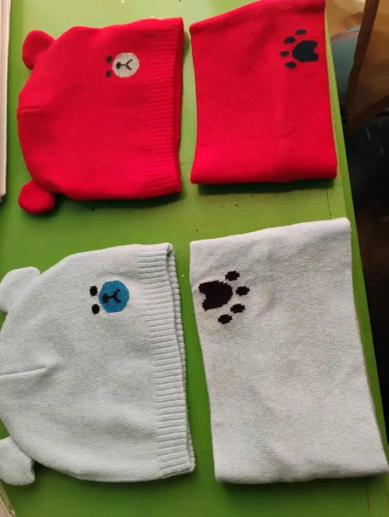 Gorros de lana con orejas - 2